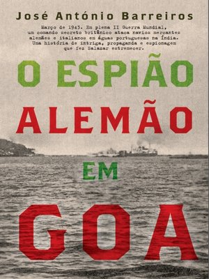 cover image of O Espião Alemão em Goa